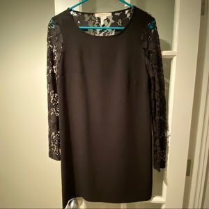 Black lace BCBG shift dress